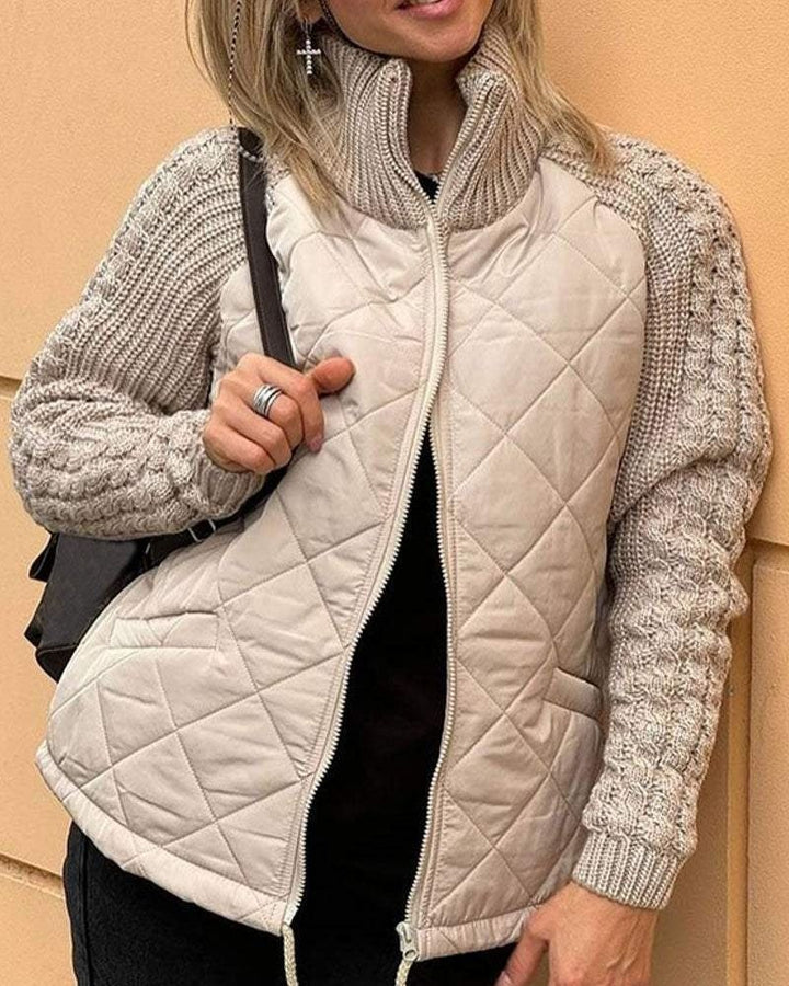 Ashara | Padded Knit Sleeve Jacket