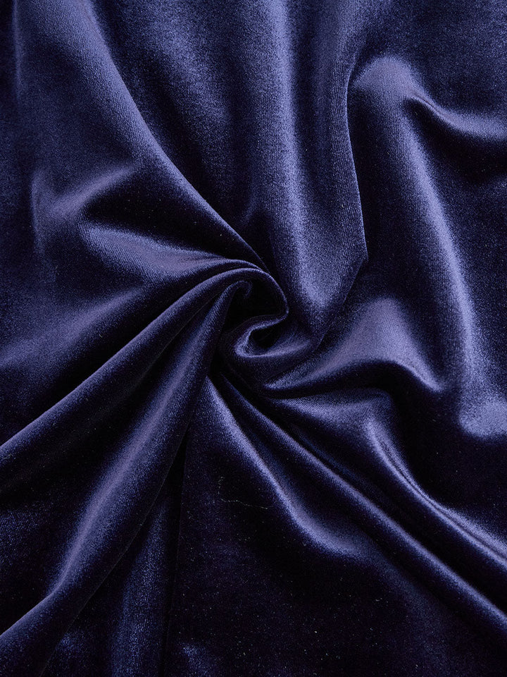 Cordelina | Navy Velvet Empire Waist Dress Long Sleeve