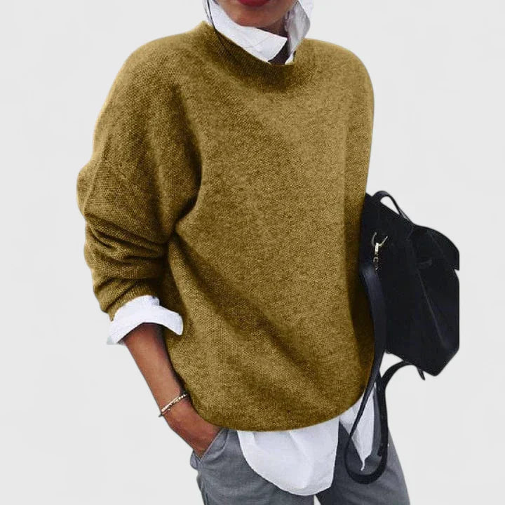 Gala | Relaxed Mock Neck Sweater for Women