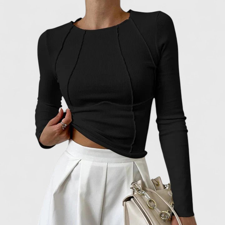 Dina | Fitted Long Sleeve Top