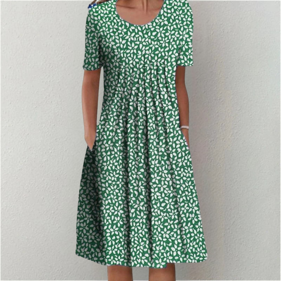 Aisha | Floral Print Midi Dress