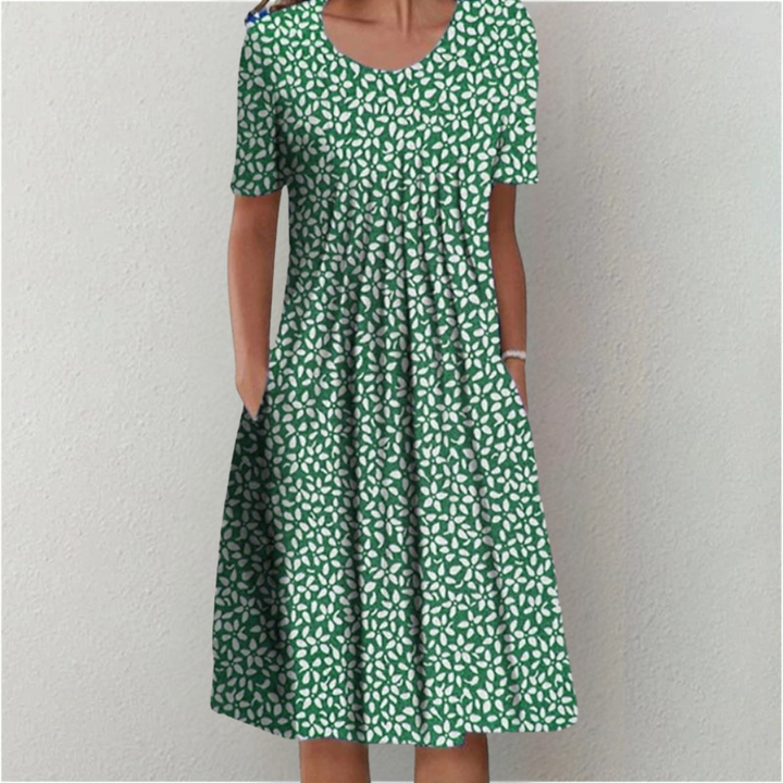 Aisha | Floral Print Midi Dress