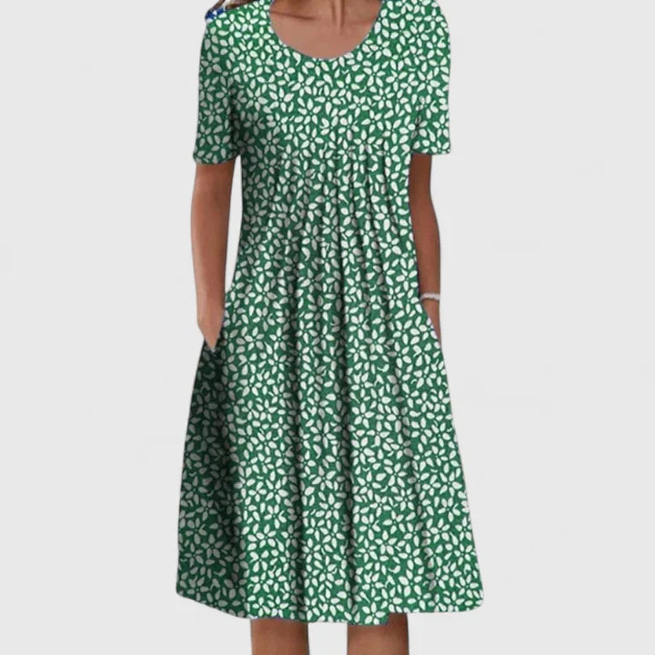 Aisha | Floral Print Midi Dress