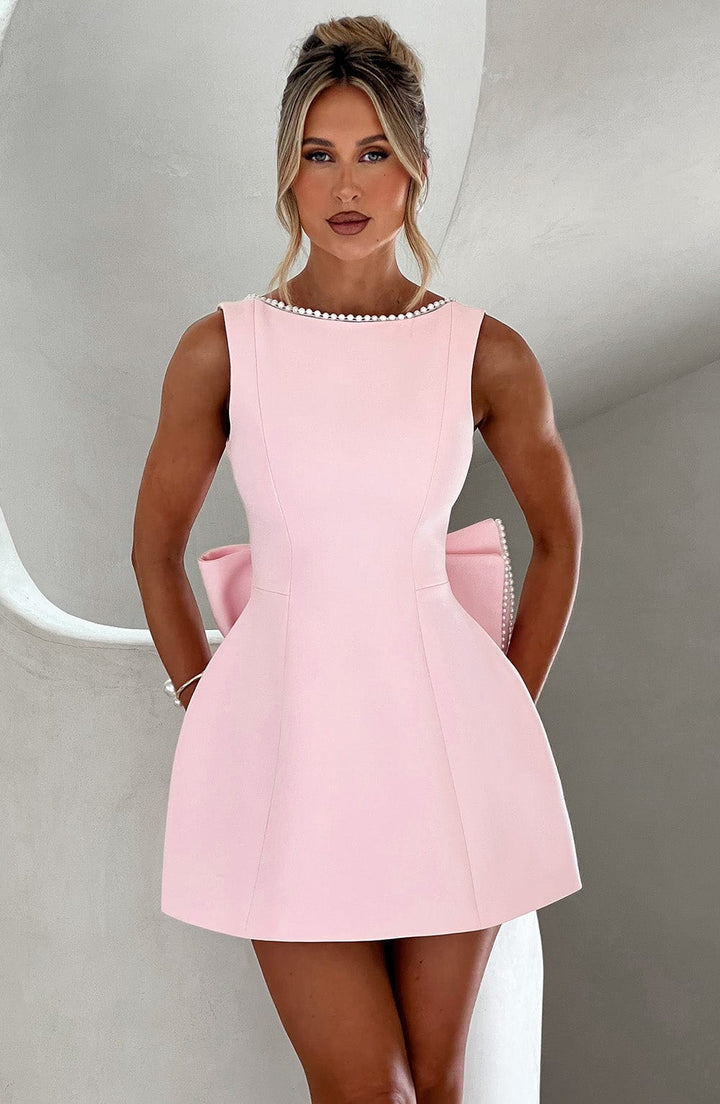 Cleopatraeve | Structured Bow-Back Mini Dress