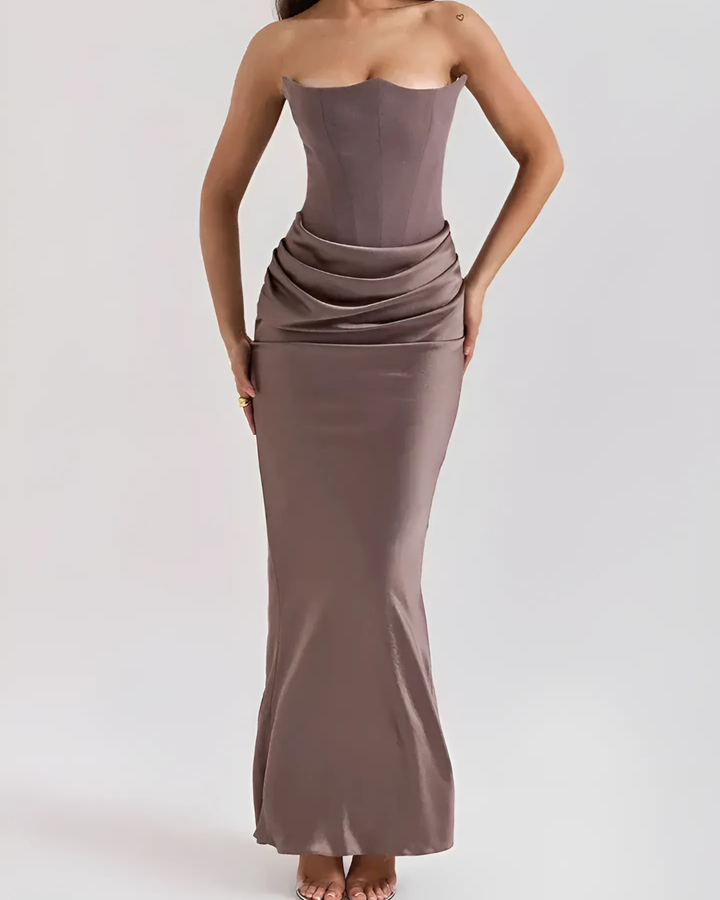 Anasiya | Draped Maxi Formal Dress