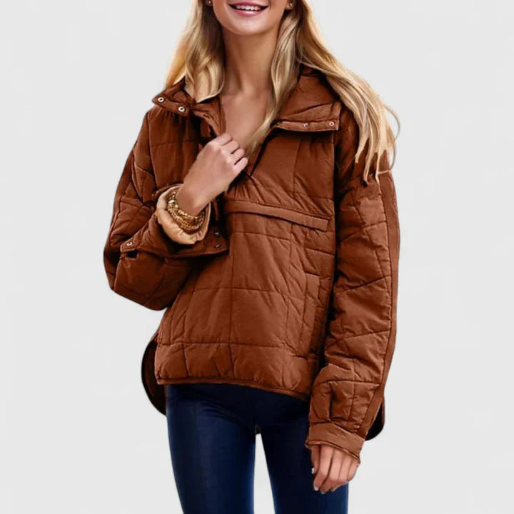 Pepper | Quilted Pullover Puffer Jacket with Pocket