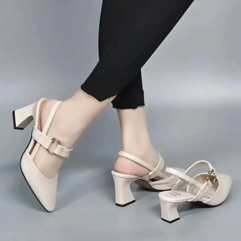 Eleny | Slingback Mary Jane Block Heels