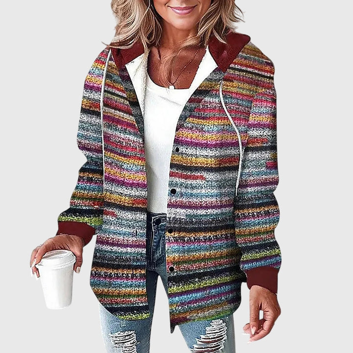 Jaylin | Plaid Hooded Flannel Jacket with Buttons