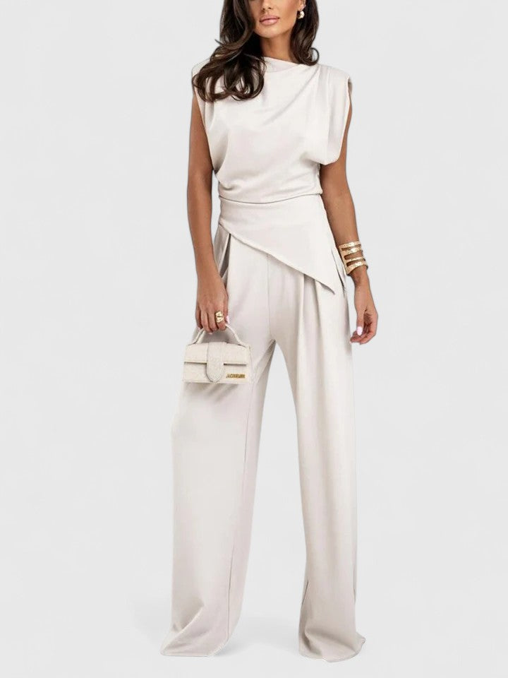 Linda | Sleeveless Top Pants Set