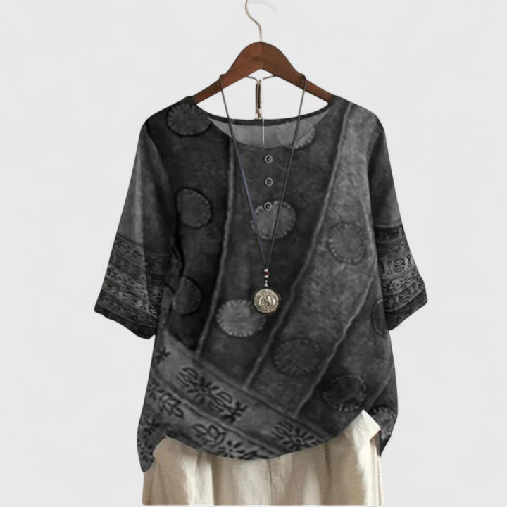 Ashely | Patchwork Boho Top
