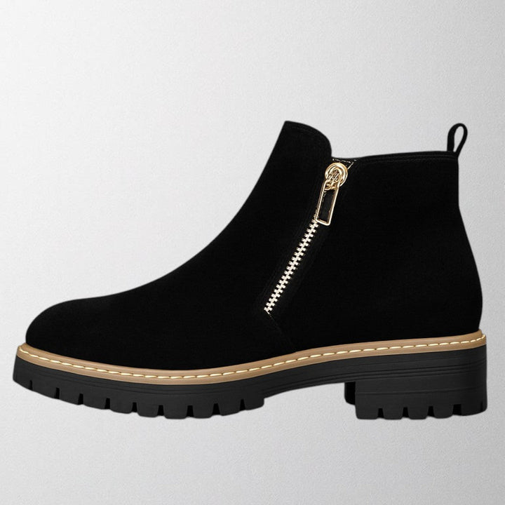 Veda | Side Zip Chelsea Boots with Chunky Sole