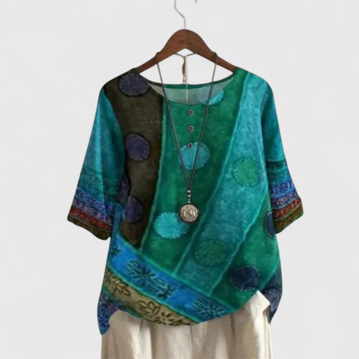 Jenna | Patchwork Bohemian Top