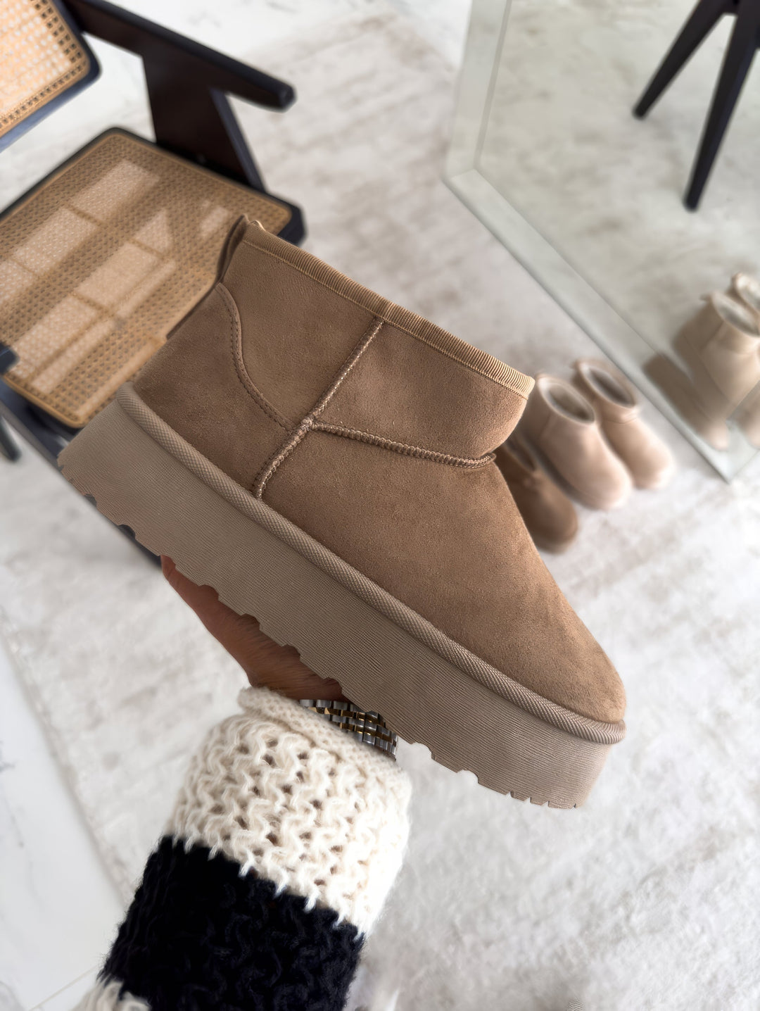 Alwilda | Platform Ankle Boots Pull-On Style