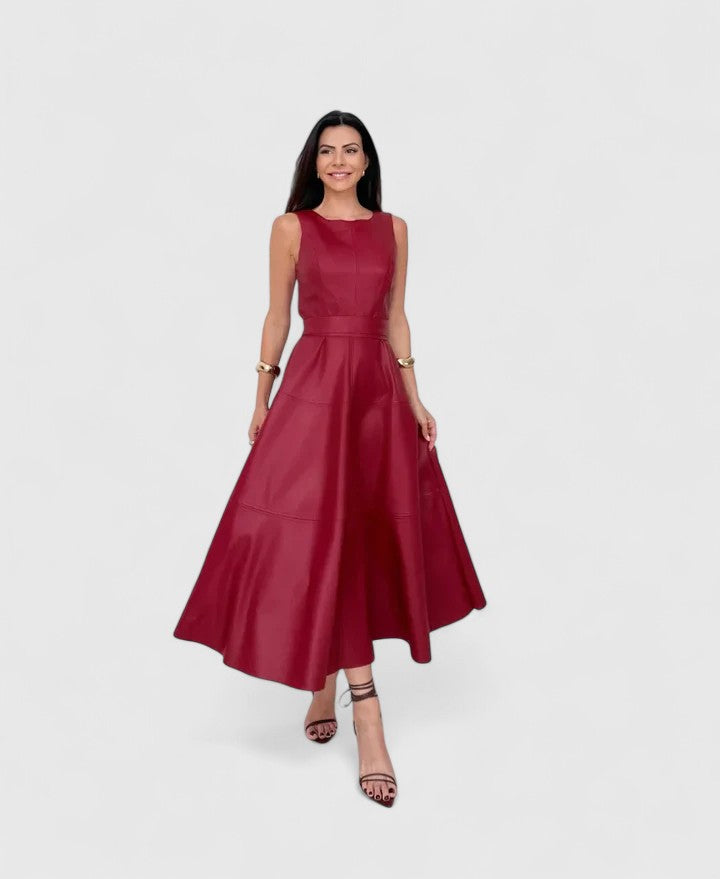 Eliana | Sleeveless Fit and Flare Dress Midi