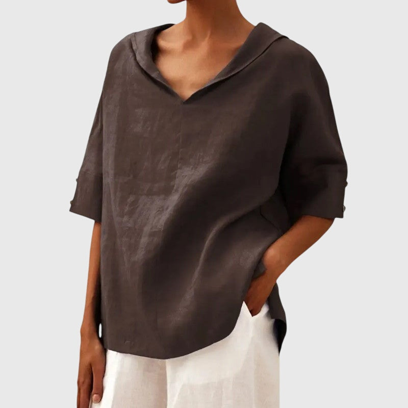 Larissa | White Classic Blouse