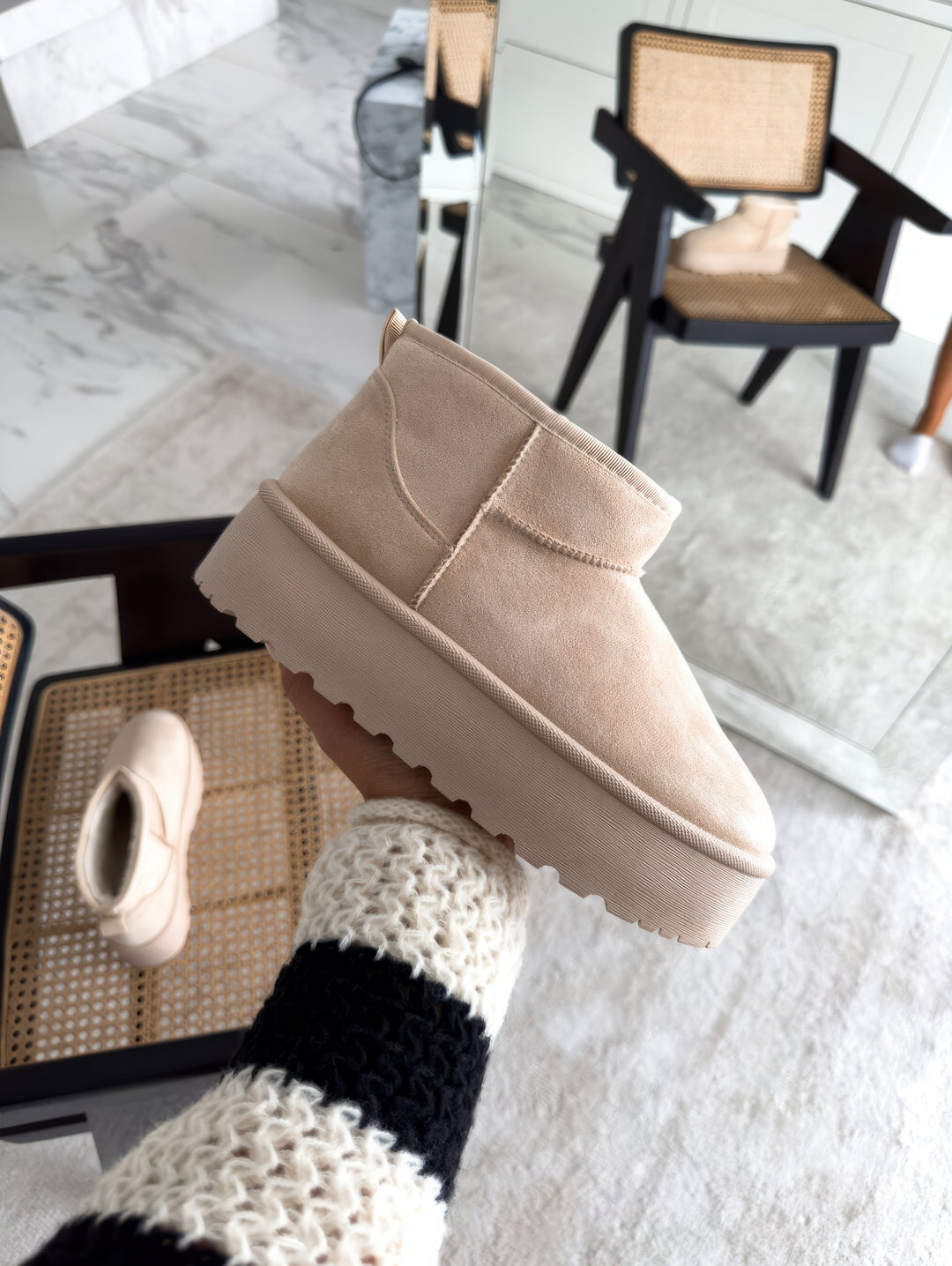 Alwilda | Platform Ankle Boots Pull-On Style