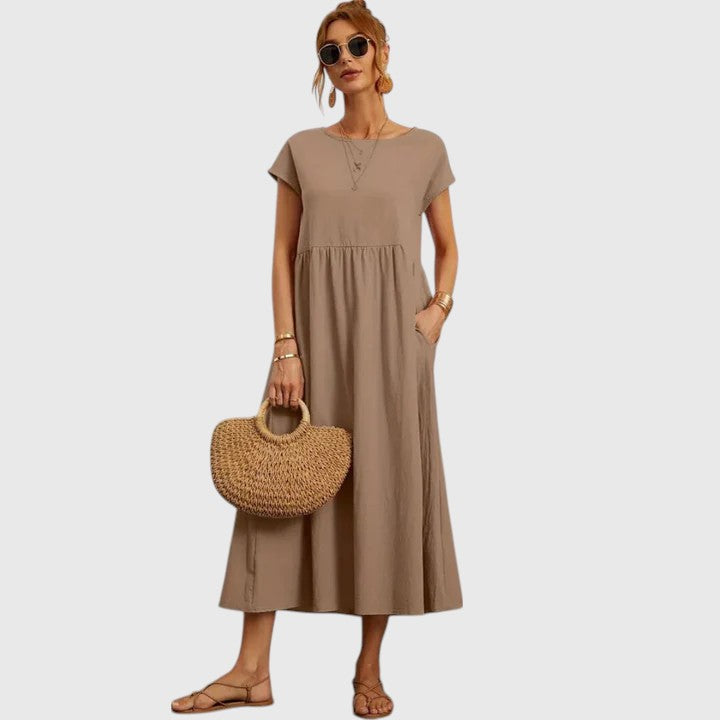 Mariana | Relaxed Empire Waist Midi Dress