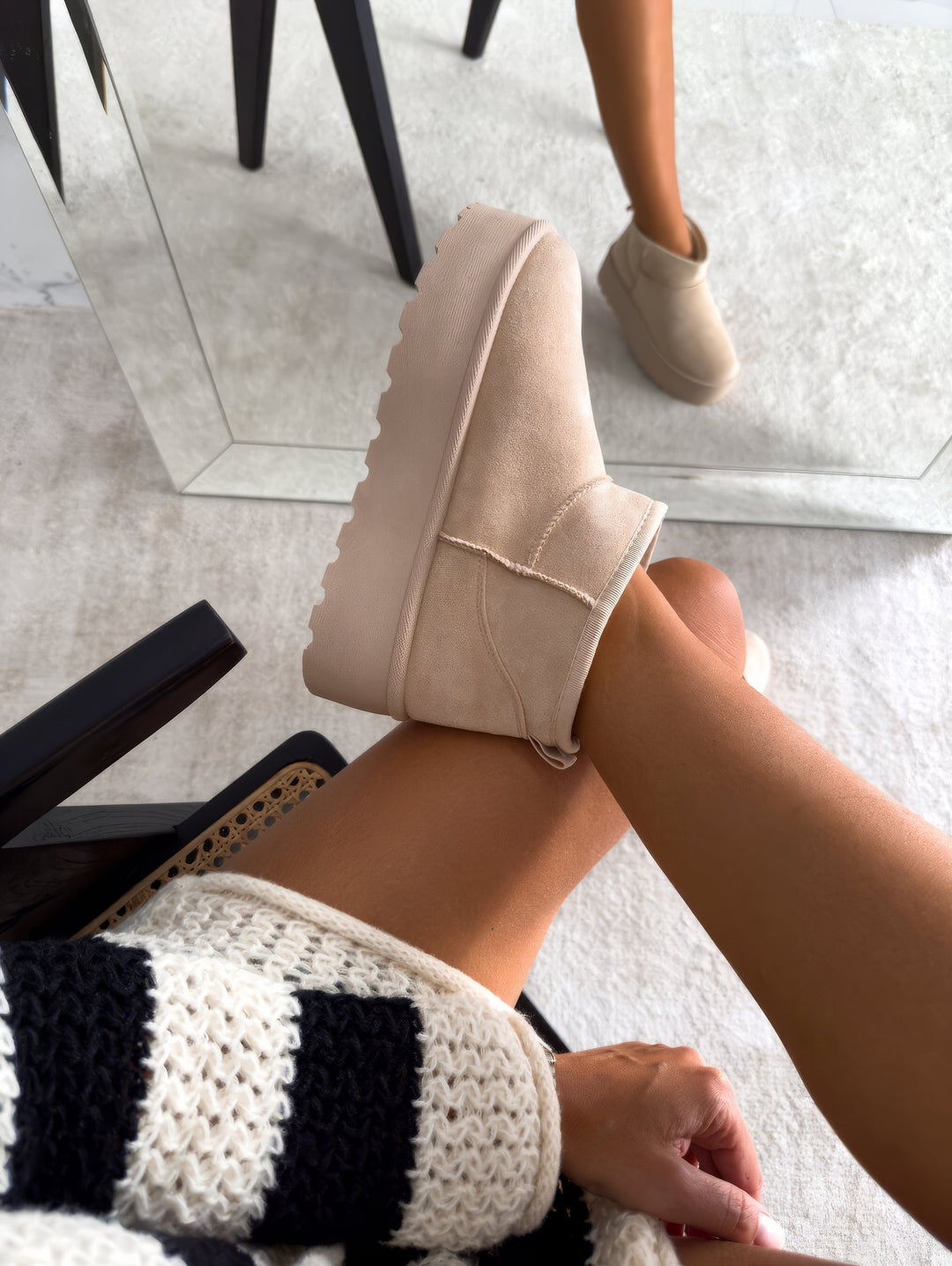Alwilda | Platform Ankle Boots Pull-On Style