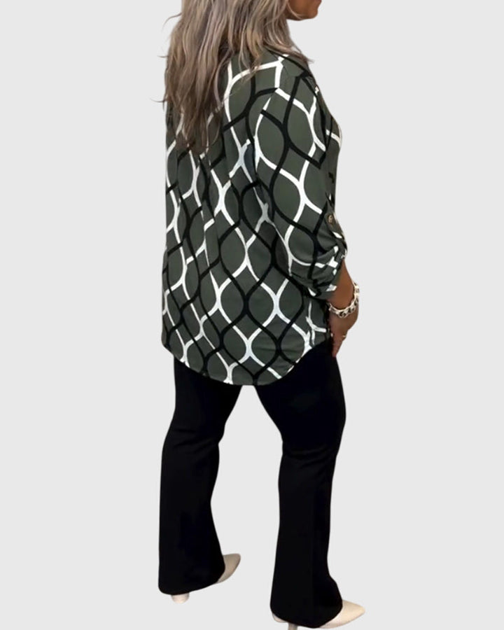 Beverly | Casual Geometric Blouse