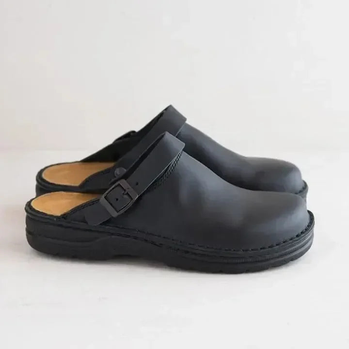 Sebastian | Closed-Toe Backless Mules