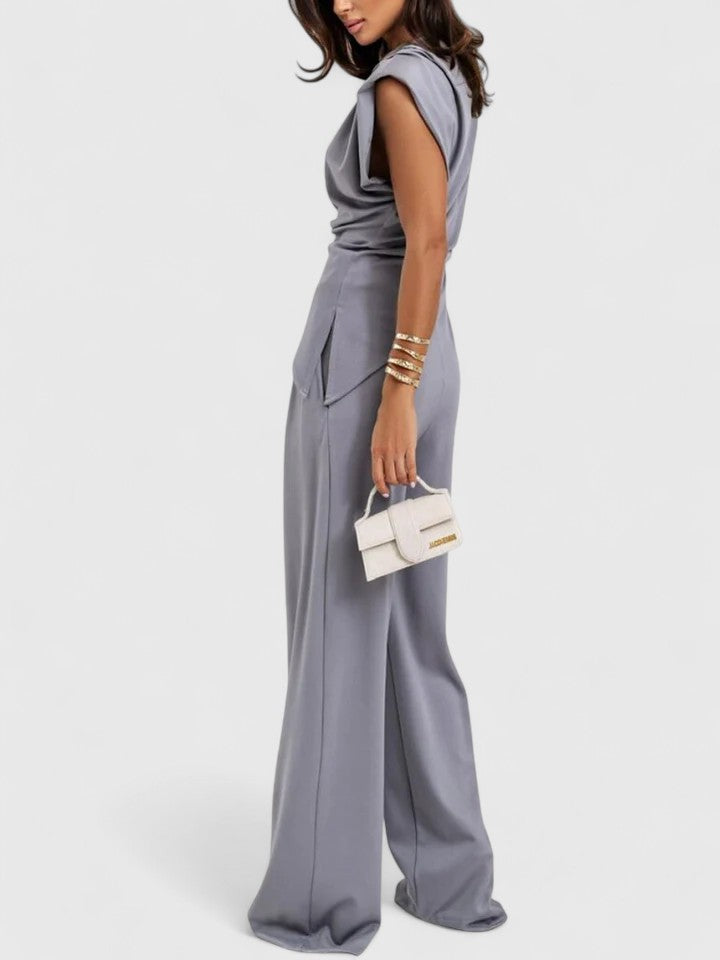 Linda | Sleeveless Top Pants Set
