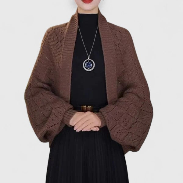 Xanthe | Chunky Knit Cardigan with Shawl Collar