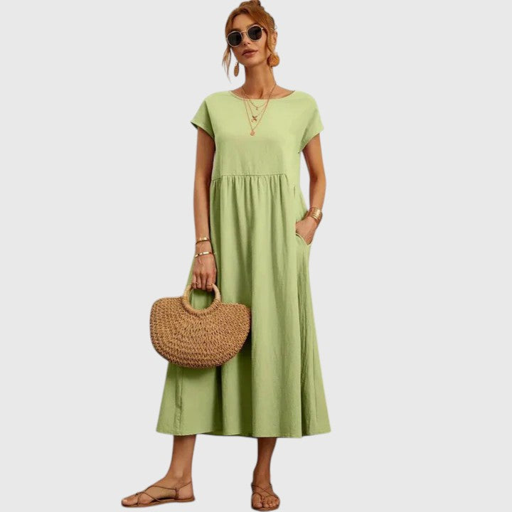 Mariana | Relaxed Empire Waist Midi Dress