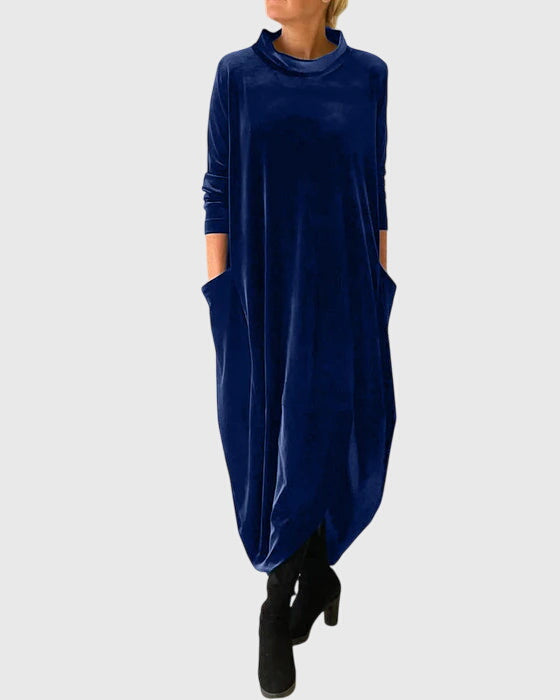 Dixie | Velvet Elegant Midi Dress