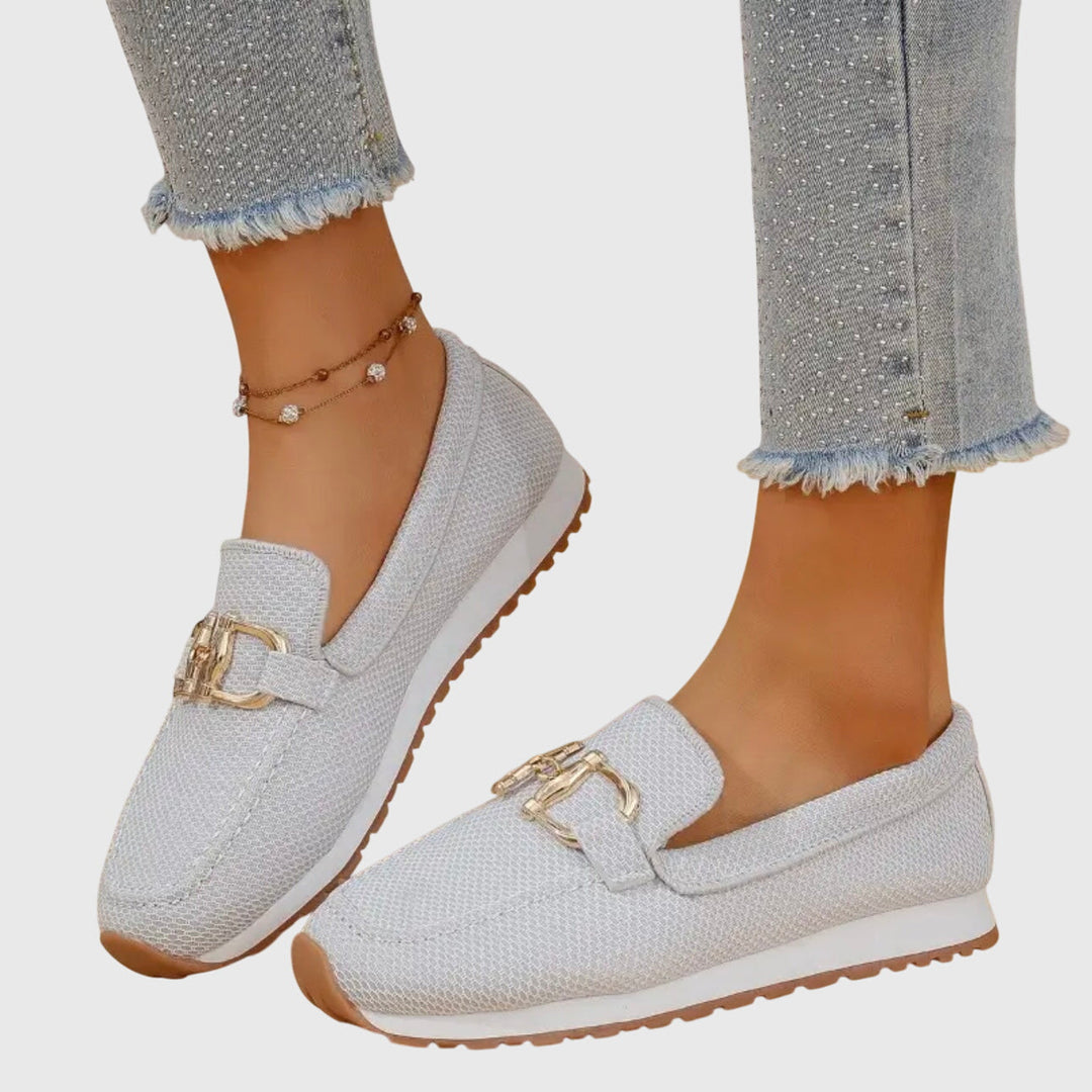 Leyla | Platform Loafers with Hardware Detail