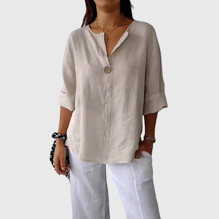 Ayva | Elegant V-Neck Blouse