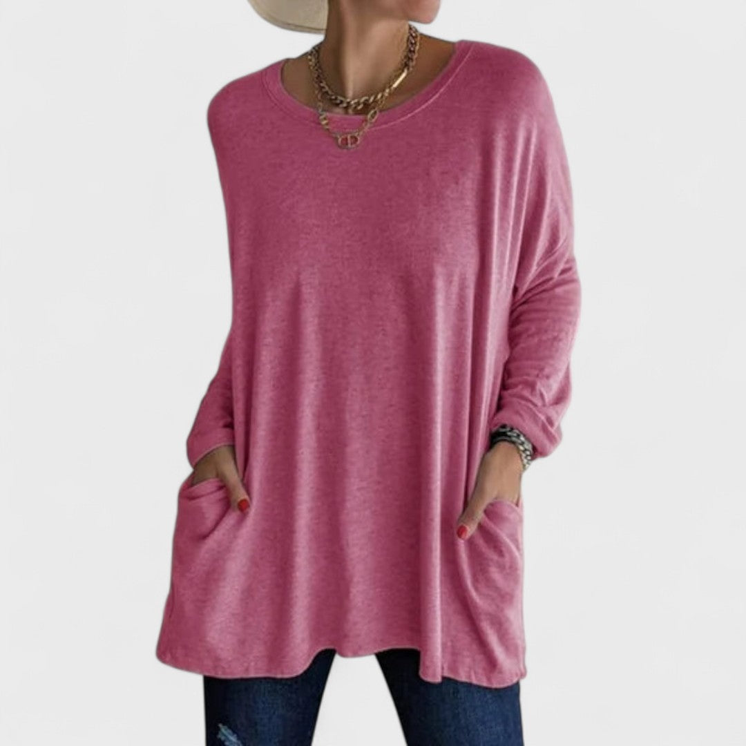 Elyse | Long Sleeve Relaxed Top