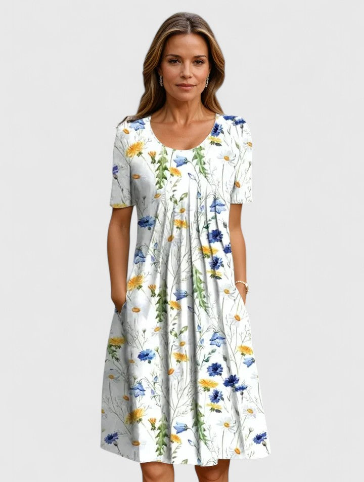 Aliya | Elegant Flowing Midi Dress