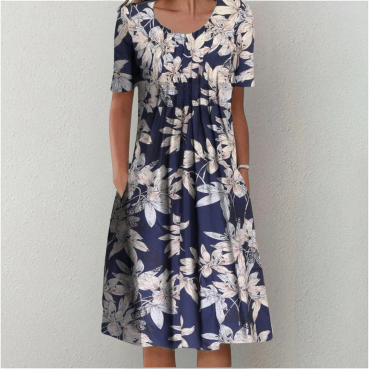 Aisha | Floral Print Midi Dress
