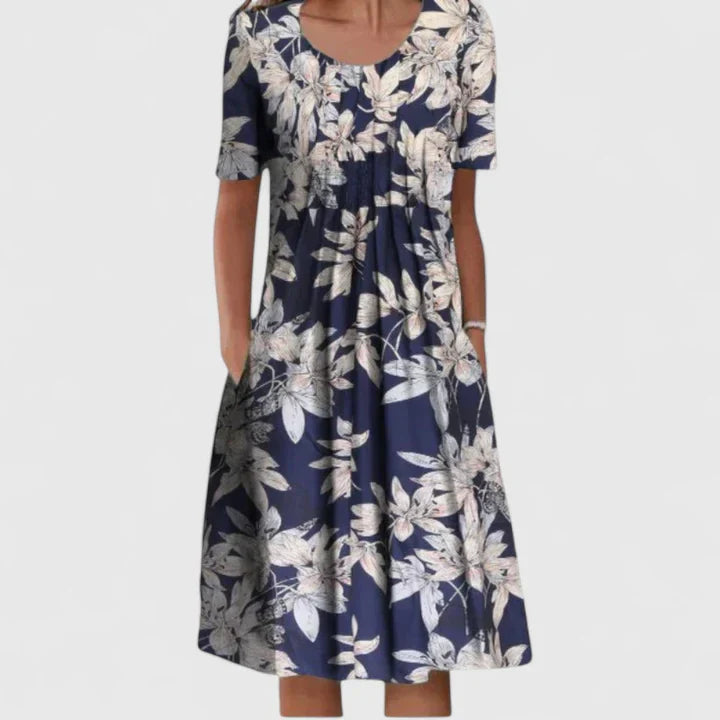 Aisha | Floral Print Midi Dress