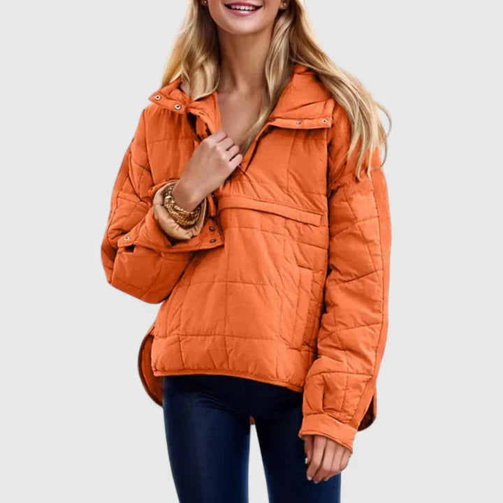 Pepper | Quilted Pullover Puffer Jacket with Pocket