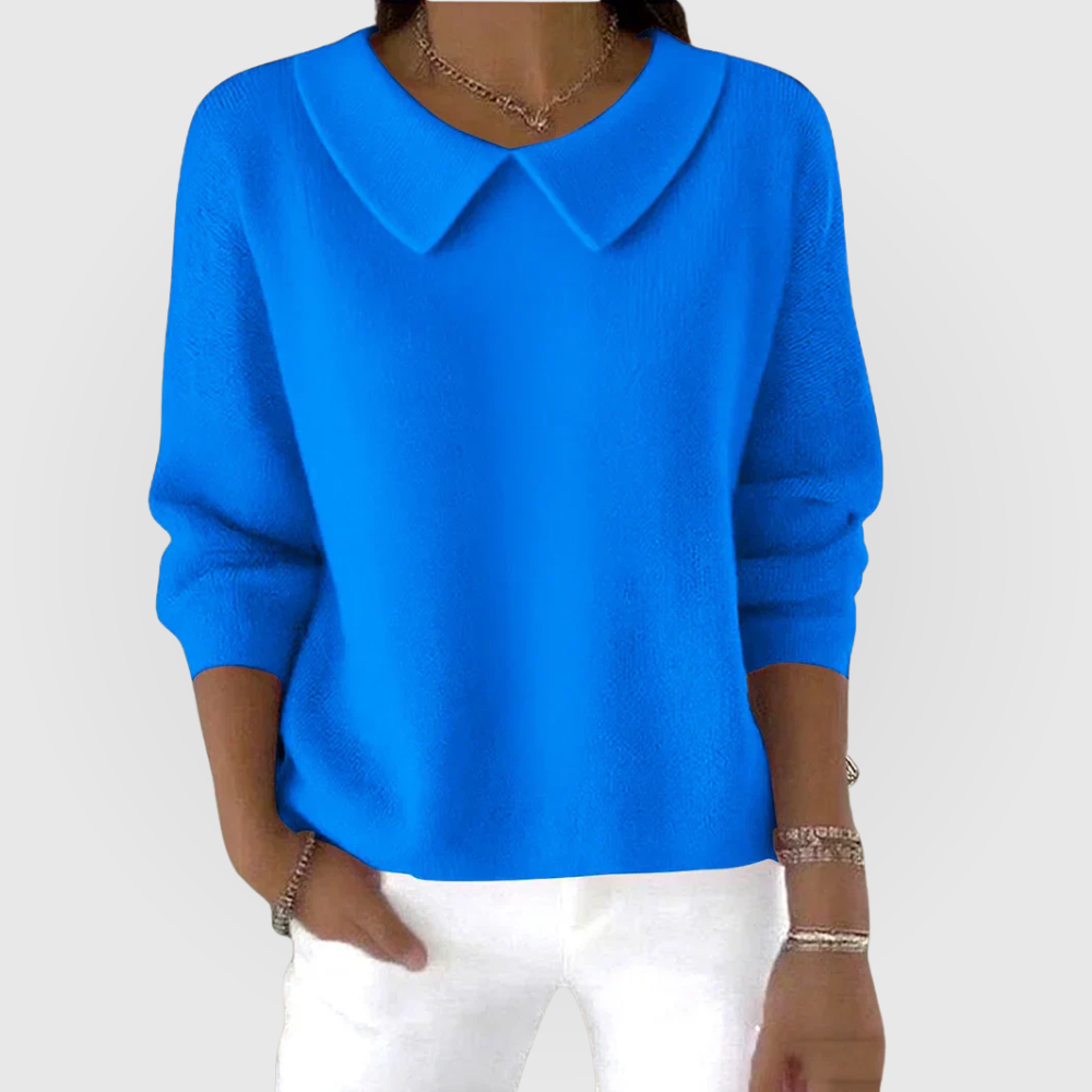Andromeda | Collared Long Sleeve Pullover Sweater