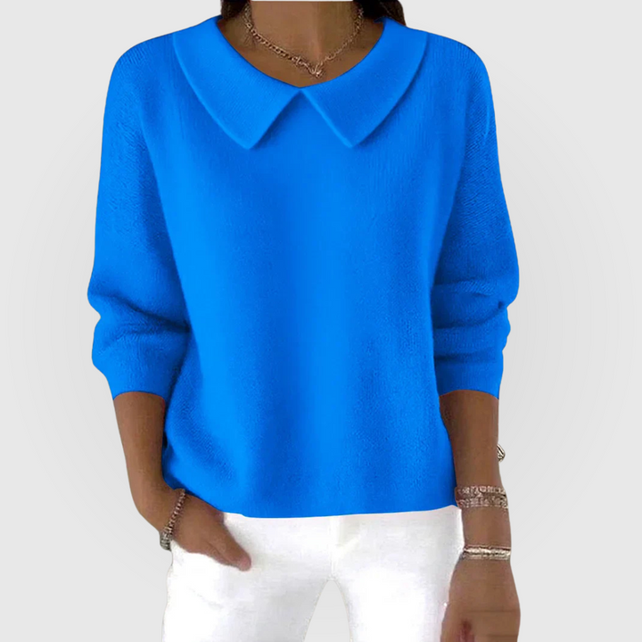 Andromeda | Collared Long Sleeve Pullover Sweater
