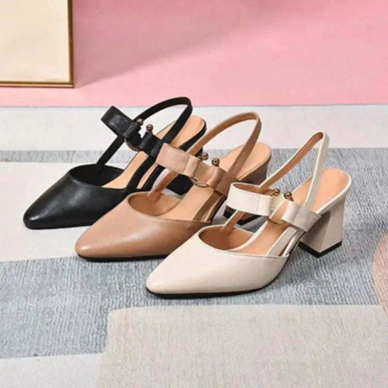 Eleny | Slingback Mary Jane Block Heels