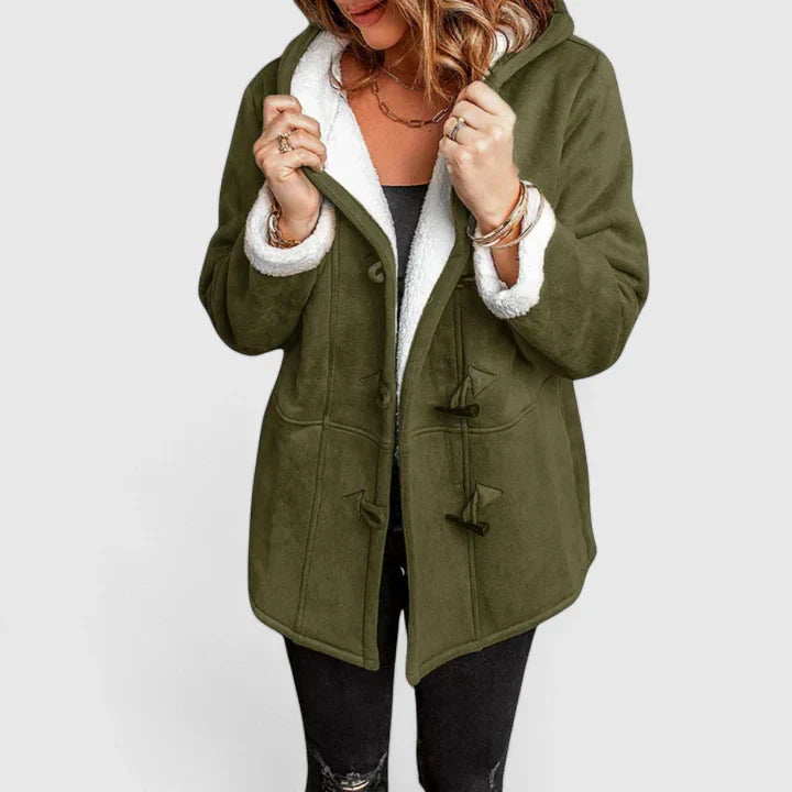 Krista | Hooded Sherpa-Lined Winter Coat