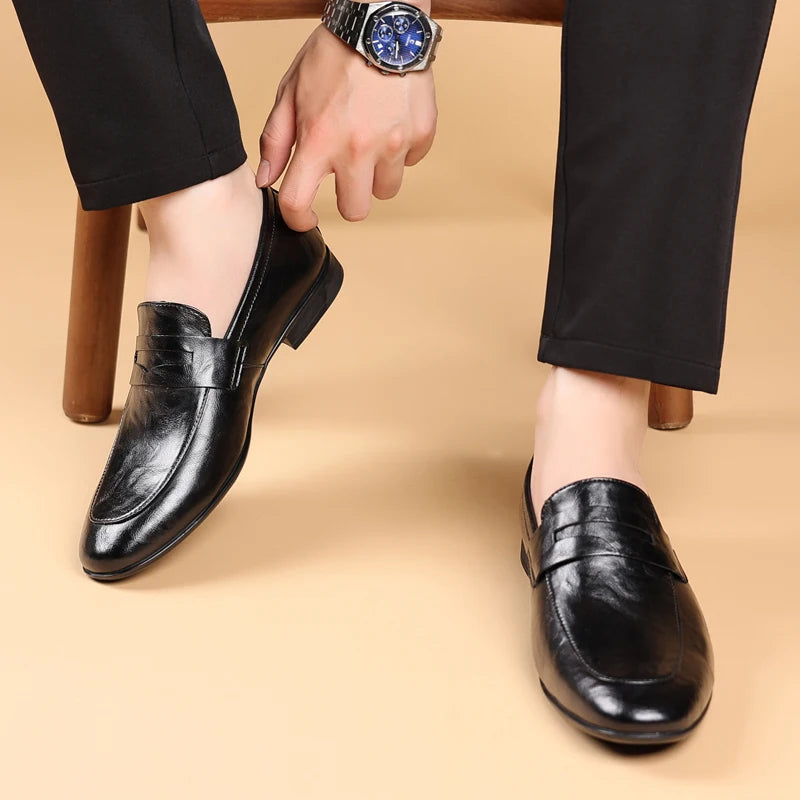 Donovan | Slip-On Dress Loafers Penny Strap