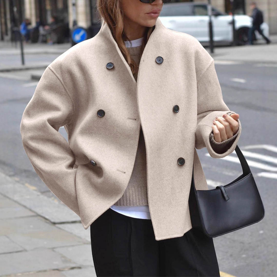 Briallen | Stand Collar Sleeve Coat
