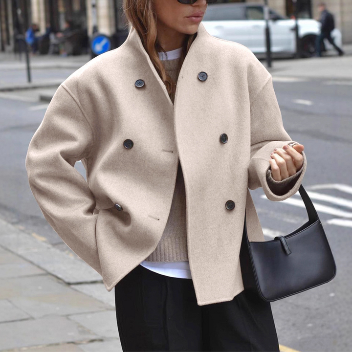 Briallen | Stand Collar Sleeve Coat
