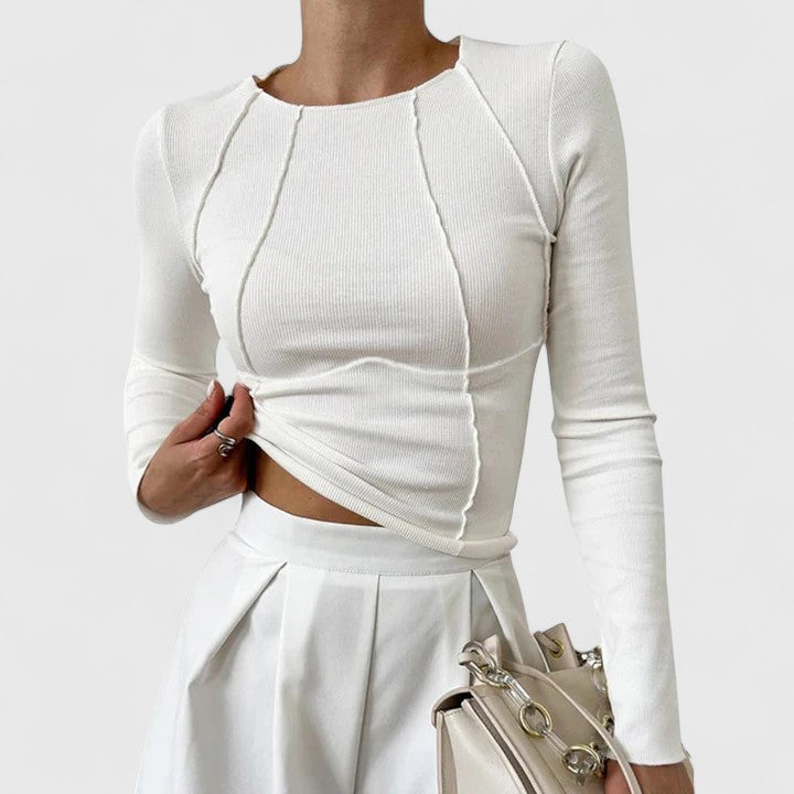Dina | Fitted Long Sleeve Top
