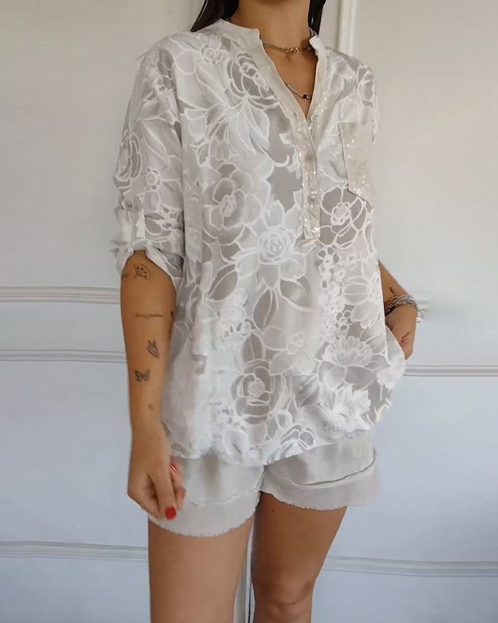 Amiya | Floral Print Relaxed Blouse