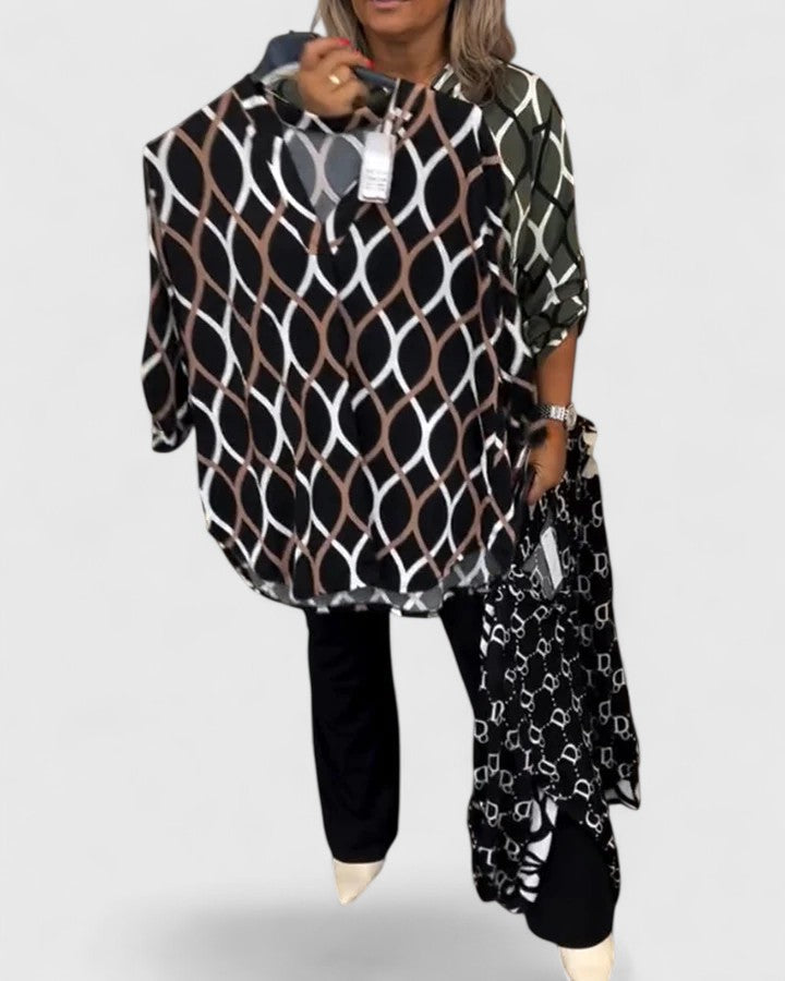 Anneliese | Graphic Print Blouse