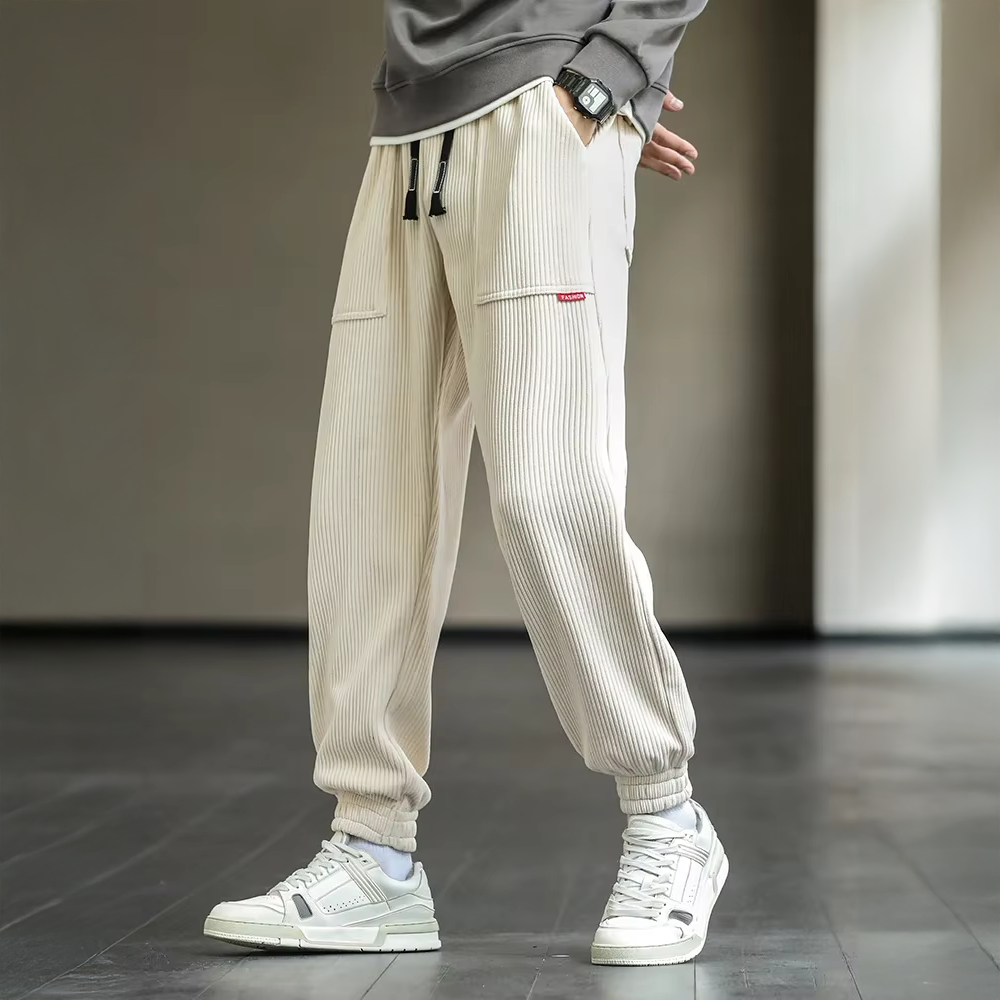 Tobias | Ribbed Texture Jogger Pants