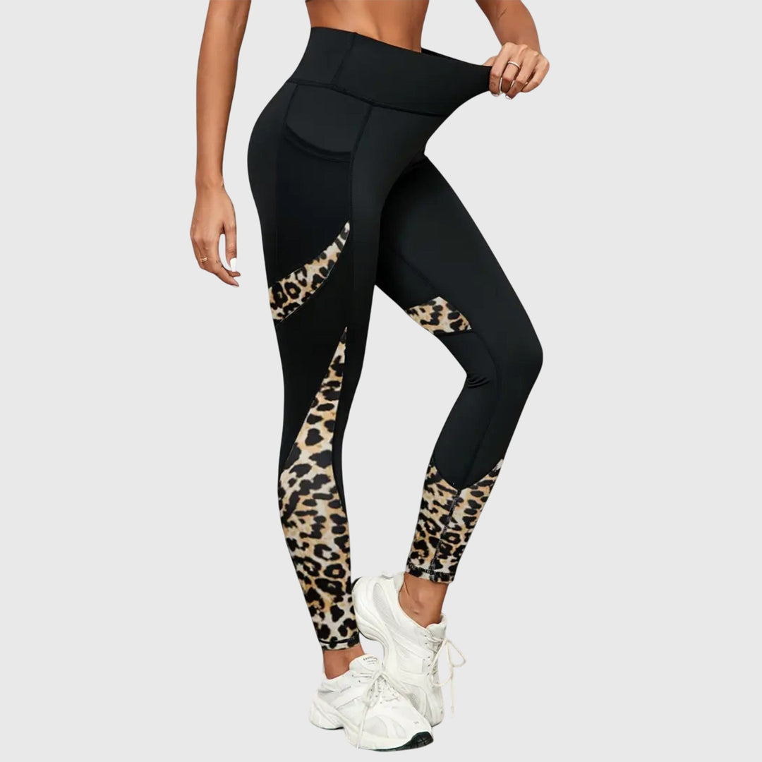 Emani | High-Waist Leopard Training Pants