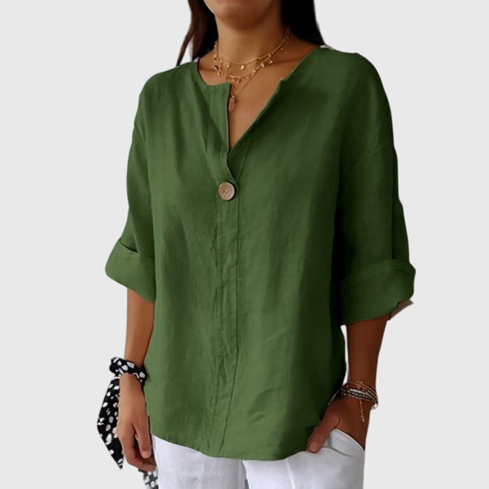 Ayva | Elegant V-Neck Blouse