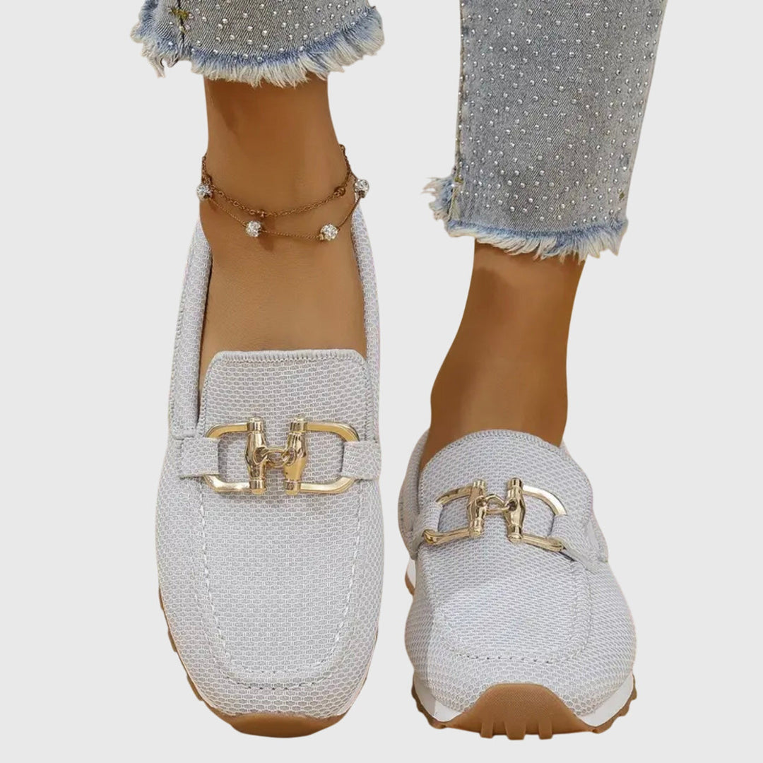 Leyla | Platform Loafers with Hardware Detail