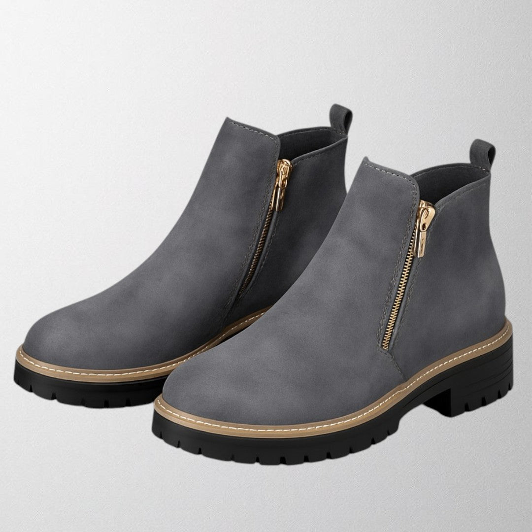 Veda | Side Zip Chelsea Boots with Chunky Sole